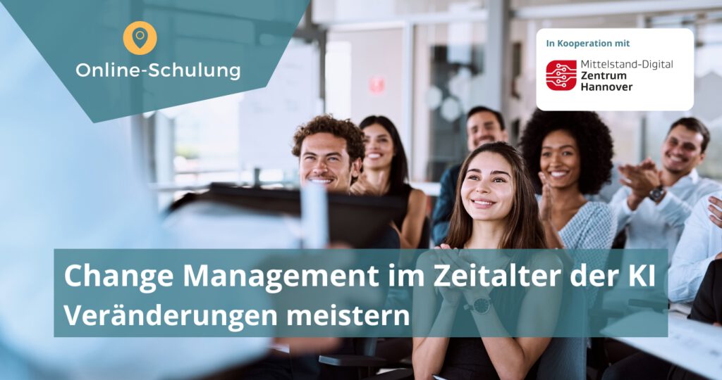 Fröhliche Menschen bei einer Schulung