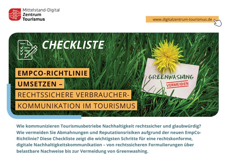 Übersicht Deckblatt Checkliste mit Schrift